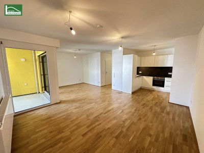 LEO 131 - Hochwertige 1-Zimmer Wohnung mit Loggia nahe Siemensstraße Bahnhof und Parkanlagen!