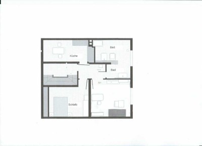 2-Zimmer DG Wohnung in Wolfsburg-Wohltberg