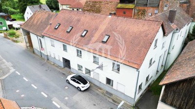 Entwicklungsobjekt in ruhiger Lage: Brauerei, Mühle, Gaststätte mit 14 Zimmern!
