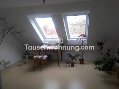 Tauschwohnung: Schöne DG Wohnung in FR-Wiehre, Korkboden, Blick auf 2 Berge