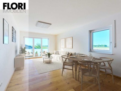 Modern. Hell. Aussicht. – 2-Zimmer-Wohnung mit Westbalkon