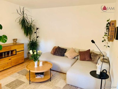 "Stylische 3-Zimmer-Wohnung mit Balkon und Gartenmitbenutzung!: 10 Min. bis FFM Messe! Waldnähe, EBK