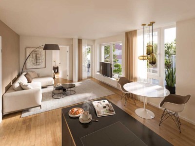 Neu im Vertrieb! – Wohnen auf höchstem Niveau: 3-Zimmer-Wohnung mit Panoramafenster