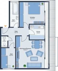 Helle Dachgeschoss-Wohnung in Kohlscheid (frei ab Ende Feb.)