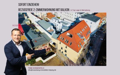 *bezugsfrei* Helle und moderne 2-Zimmerwohnung mit Balkon in Top Lage in Merseburg