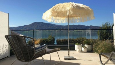 Exklusive Terrassen-Wohnung mit traumhaftem Seeblick und Badeplatz - Zweitwohnsitzgenehmigung