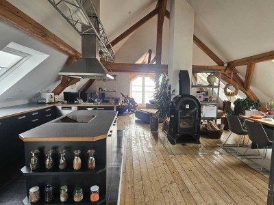 Penthouse / Loft - Wohnung in Geislingen-Binsdorf zu vermieten ab Februar 2026, voll möbliert!