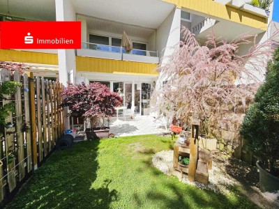 Attraktive Erdgeschosswohnung im Split Level-Design mit romantischem Sonnengärtchen!