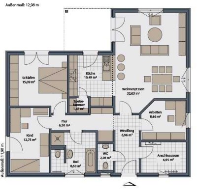 Gesundes Raumklima mit gesunden Baustoffen - Schwabenhaus