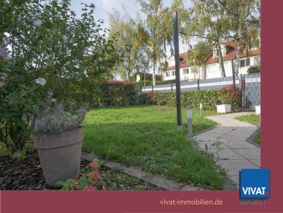 Haus-Gefühl. Ruhige Wohnlage! Maisonette mit neuen Fenstern, EBK, Gartenanteil & 2 Stellplätzen