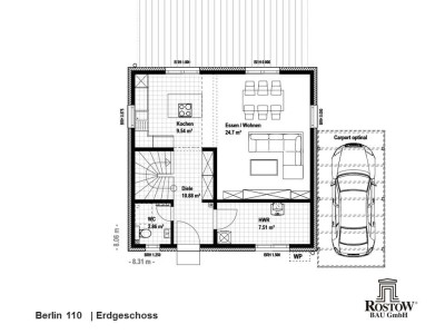 Kleine Doppelhaushälfte in Dallgow - modernes Zweifamilienhaus fußläufig zum Bahnhof