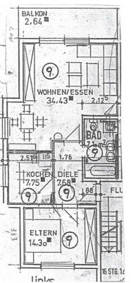 Lichtdurchflutete 2-Zimmer-Wohnung mit Balkon in Zornheim