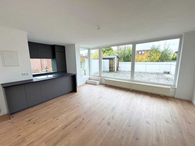 3,5-Zimmer ETW mit großer Dachterrasse, Erstbezug nach Sanierung, inkl. TG-Stellplatz, ohne Courtage