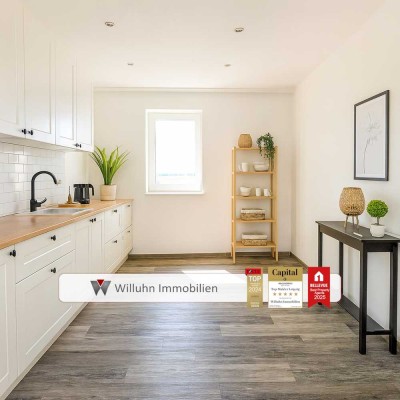 Wie im eigenen Haus: Erdgeschosswohnung mit Garten & Terasse! | Tageslichtbad & Fußbodenheizung!