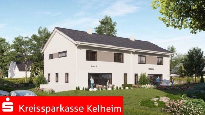 Neubau von 2 Doppelhaushälften in Mindelstetten