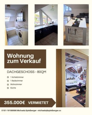 Helle Dachgeschosswohnung in Donauwörth - 80 m² - vermietet - ideale Kapitalanlage