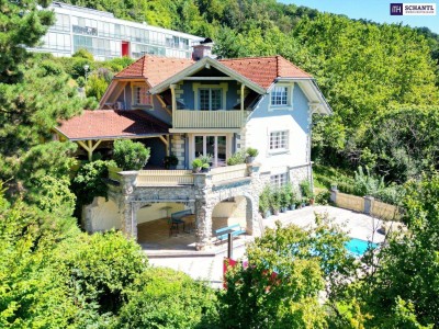 RIESIGER POOLBEREICH MIT AUSBLICK ÜBER GRAZ!! Exklusives Einfamilienhaus in Eggenberg mit Pool, XXL-Terrasse &amp; Traumgarten – Ihre private Oase in Graz!