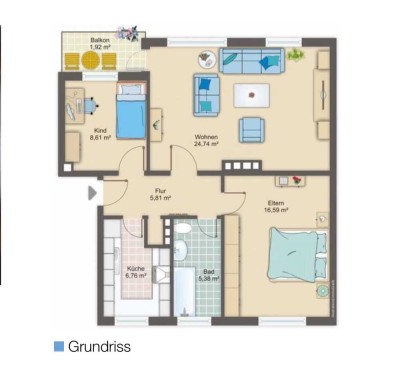 2,5 Zimmer Wohnung