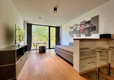 Design-Apartment in prämiertem Architektenhaus
