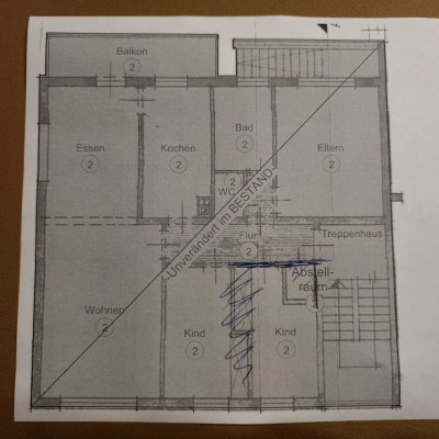 Erstbezug nach Sanierung mit Balkon und Einbauküche: Geschmackvolle 3-Zimmer-Wohnung