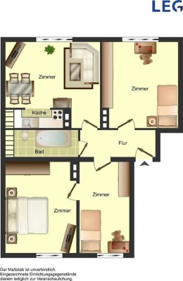 Demnächst frei! 3-Zimmer-Wohnung in Solingen Mitte
