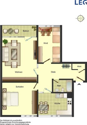 Demnächst frei! 3-Zimmer-Wohnung in Kreuztal