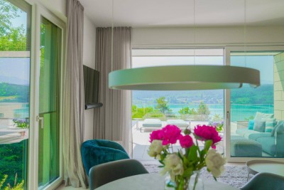 WÖRTHERSEE-TRAUM Die perfekte Seewohnung mit Wörtherseeblick - Seezugang - Outdoorpool - Fitness &amp; Sauna