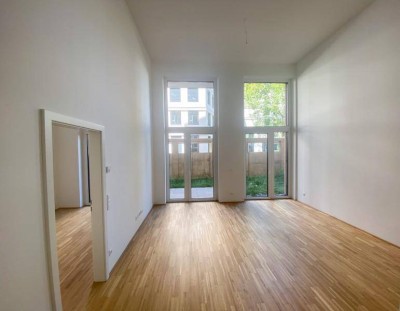moderne 3-Zimmer Neubauwohnung mit Terrasse und Garten!