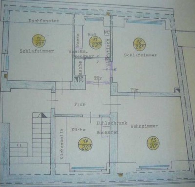 700 € - 73 m² - 3.0 Zi. schöne Dachgeschosswohnung Kasel