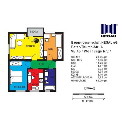 Gemütliche 3-Zimmer-Wohnung in Singen-Süd