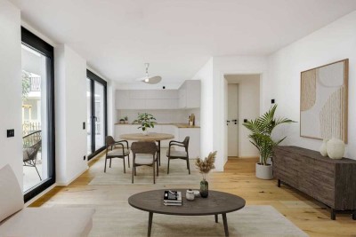 Sonnig & Stilvoll: 3-Zimmer-Wohnung mit Terrasse u. Privat-Garten am Marktplatz