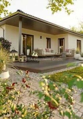 Stufenloses Wohnglück im massiven Winkelbungalow mit überdachter Terrasse in Gerstungen