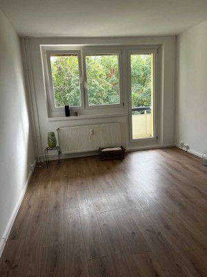 sonnige, sanierte 3-Zimmer-Wohnung mit großem Balkon