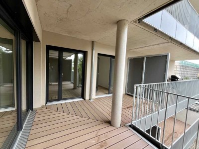 Stylische Neubauwohnung im 1. OG mit sonnigem Balkon und moderner Einbauküche