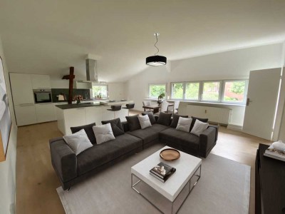 Moderne 3-Zimmer Wohnung mit Traumküche, Terrasse und Stellplatz. Erstbezug nach Sanierung