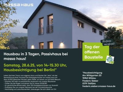 SCHAUTAG AUF DER BAUSTELLE IN WILDAU !!! 28.06.2025,  14h-15.30h Uhr ! 0179 1149244