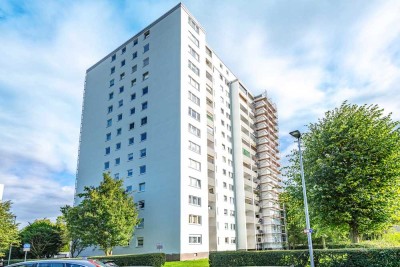 Maintal-Bischofsheim: Barrierefreie 3-Zimmer-Wohnung mit Skyline-Ausblick und tollem Grundriss