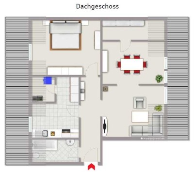 Helle  3-Zimmer-Dachgeschosswohnung mit Garten und EBK in Bendorf