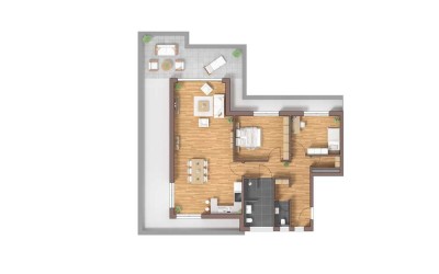 Luxus-Penthaus-Wohnung mit gehobener Innenausstattung in Brüggen