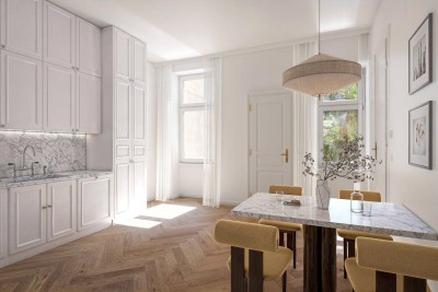 SERENITY - 2-Zimmer-Wohnung im Stilaltbau! Hochwertige Ausstattung und Altwiener Türen!