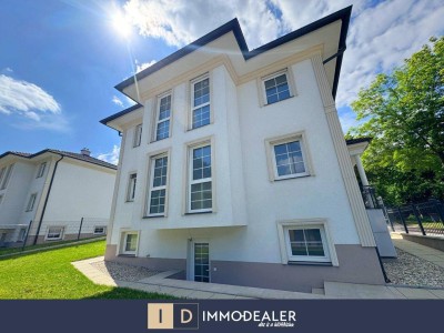 ** ERSTBEZUG - NEUBAU - EXKLUSIVES EINFAMILIENHAUS IM KLASSISCHEN STIL TRIFFT AUF ZEITLOSE ELEGANZ IN KLOSTERNEUBURG VOR DEN TOREN WIENS **