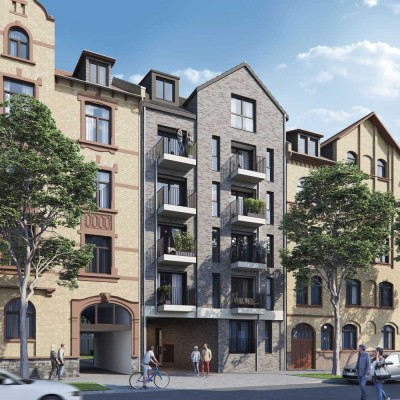 Urbanes Leben - Moderne klug geschnittene 2-Zimmer-Neubau Wohnung mit Balkon