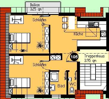 2-Zimmer-Wohnung im Haus "Steffi" in Morsbach (nur für Student/innen)