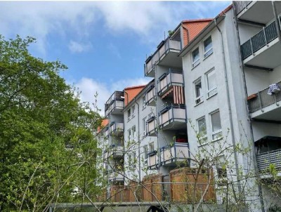 Helle 3-Zi-Whg mit Balkon ins Grüne - zentral & ruhig Leipzig-Volkmarsdorf - English is spoken