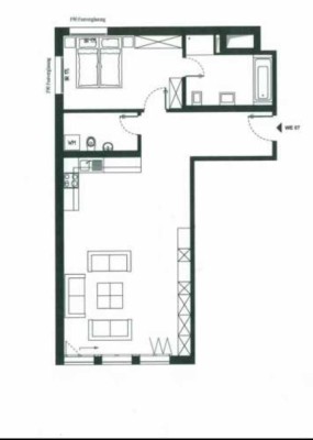 Moderne 2-Zimmer-Wohnung in Darmstadt