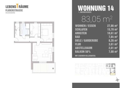 Attraktive 3-Zimmerwohnung, lichtdurchflutet und mit Balkon