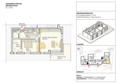 PROVISIONSFREI für Käufer! Mit Terrasse, Garten, Kellerraum u. 2 Tiefgaragen-Stellplätzen