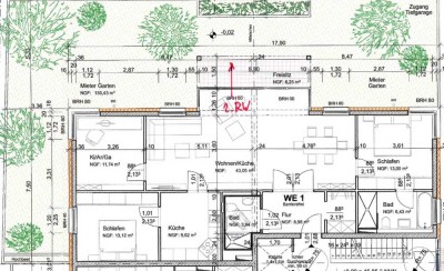 Geschmackvolle, neuwertige 4-Zimmer-Erdgeschosswohnung mit geh. Innenausstattung mit Balkon