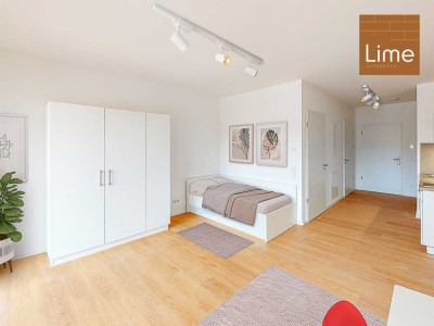 Möbliertes 1-Zimmer-Apartment mit Einbauküche und Terrasse
