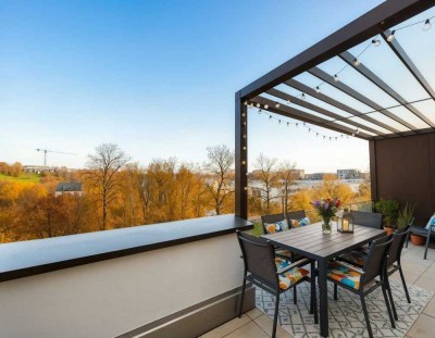 Exklusives Penthouse mit Traumterrasse und Weitblick im Würzburger Hubland